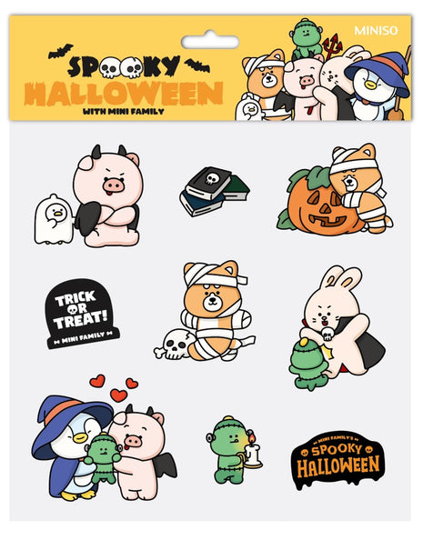 Mini Family Halloween Spooky Night - Jelly Stickers (A)