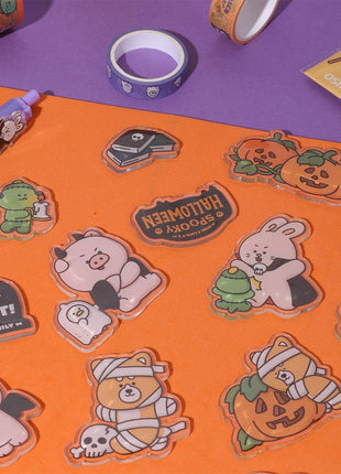 Mini Family Halloween Spooky Night - Jelly Stickers (A)