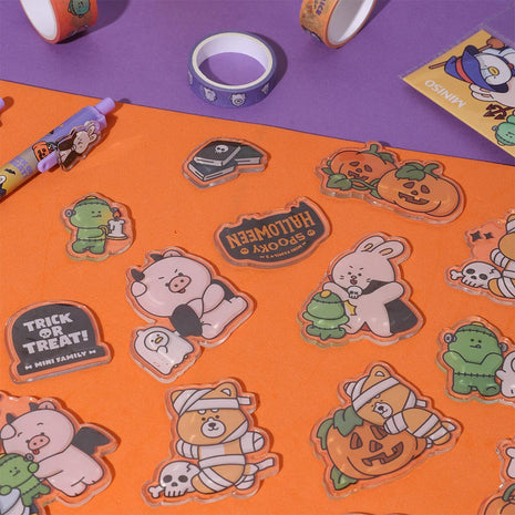 Mini Family Halloween Spooky Night - Jelly Stickers (A)