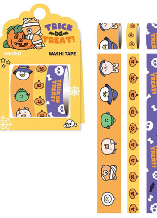 Mini Family Halloween  Spooky Night - Washi Tape (A) (3 Rolls)  PDQ