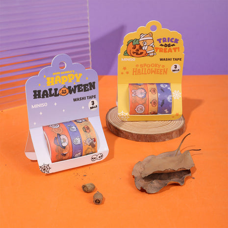 Mini Family Halloween  Spooky Night - Washi Tape (A) (3 Rolls)  PDQ