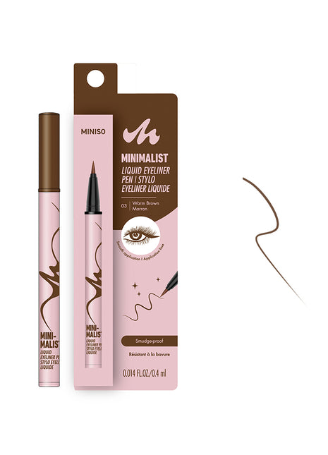 Minimalist Liquid Eyeliner Pen(03 Warm Brown)