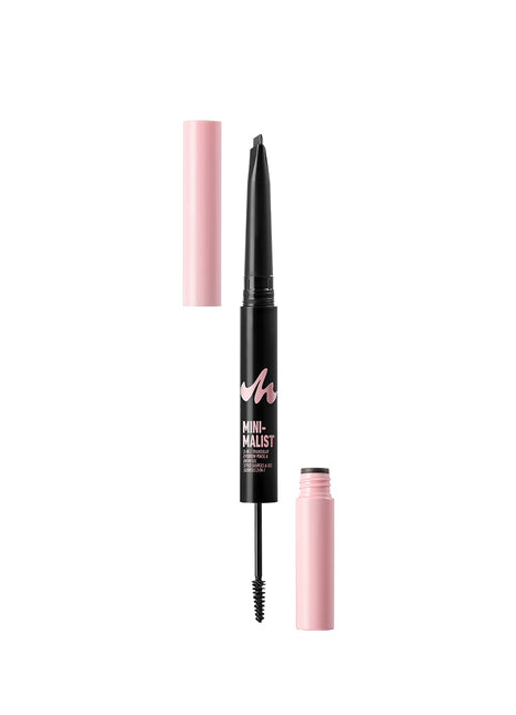 Minimalist 2-in-1 Triangular Eyebrow Pencil & Brow Gel (01 Black)