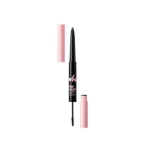 Minimalist 2-in-1 Triangular Eyebrow Pencil & Brow Gel (01 Black)