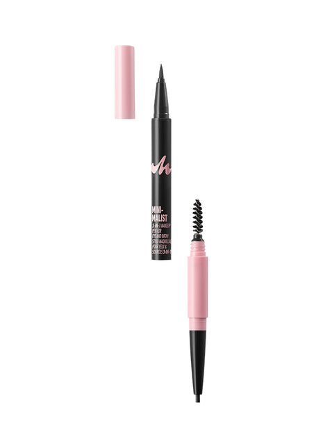 Minimalist 3-in-1 Makeup Pen for Eye and Brow (01 Black)