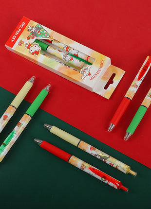 Sanrio characters Christmas Collection Retractable Gel Pen Set (0.5mm, Black) (3 Pack)PDQ