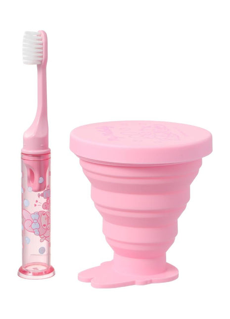 My Melody Foldable Toothbrush & Bathroom Cup