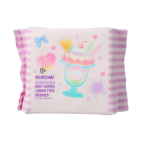 Kuromi Pearl Grain Texture Dry Wipes (25 Wipes)