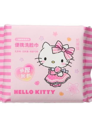 Hello Kitty Pearl Grain Texture Dry Wipes (25 Wipes)