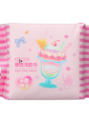 Hello Kitty Pearl Grain Texture Dry Wipes (25 Wipes)