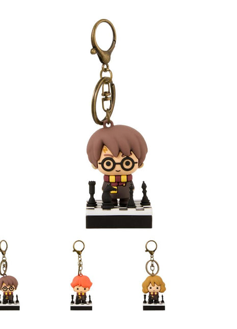 Harry Potter Checkerboard Stamp Keychain