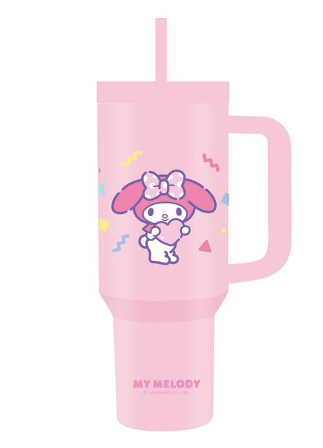 My Melody Double Wall Steel Tumbler with Straw 1200mL