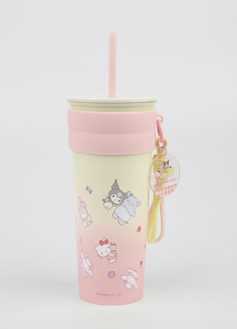 Sanrio characters Collection Stainless Steel Tumber with Pendant and Straw 800mL(Sanrio characters)
