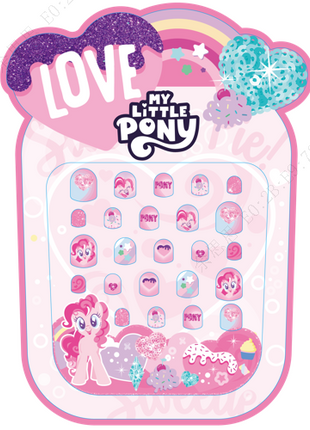 My Little Pony Collection  False Nails with Jelly Adhesive Tabs (Pink)
