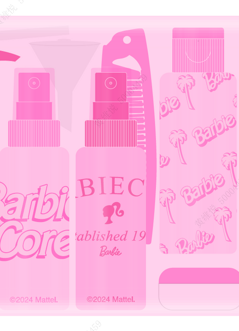 Barbie Pink Collection 11-Piece Travel Set