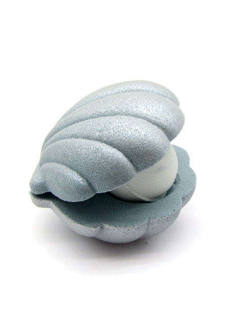 Ocean Series Glittery Shell Bath Bomb (Silvery)
