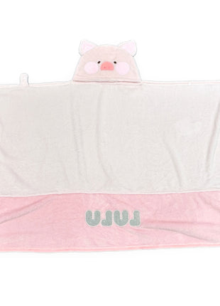 LuLu the Piggy Collection Hooded Blanket