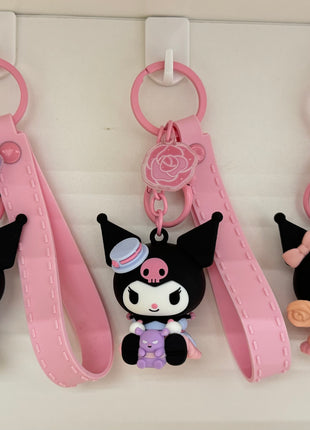 Kuromi Rose Earl Keychain