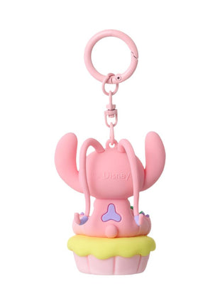 Disney Stitch Dinner Party Collection Strawberry Cupcake Keychain(Angel)