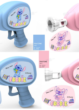 Disney Stitch Dinner Party Collection Inertia Bubble gun (A) (2 Assorted Models)
