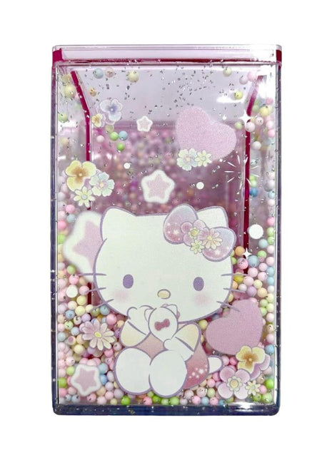 Hello Kitty Flower Language Glitter Pen Holder