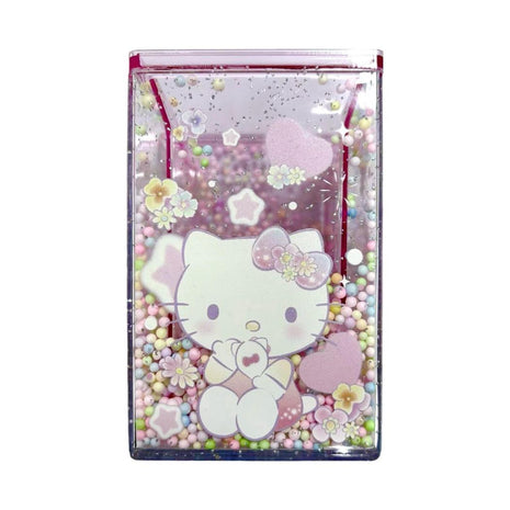 Hello Kitty Flower Language Glitter Pen Holder
