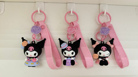 Kuromi Rose Earl Keychain