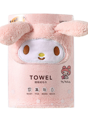 My Melody Coral Fleece Absorbent Towel