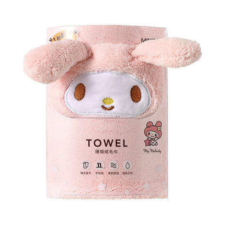 My Melody Coral Fleece Absorbent Towel
