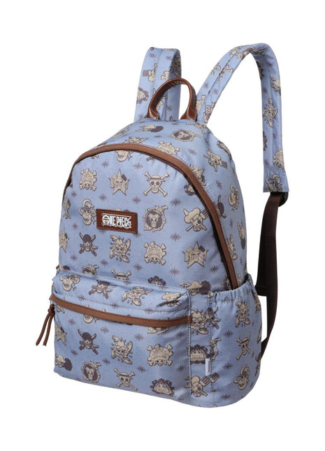 One Piece Collection All-over Print Backpack(Gray-Blue)