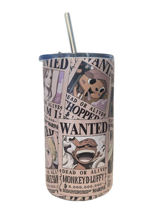 One Piece Collection Straw Steel Bottle 550mL