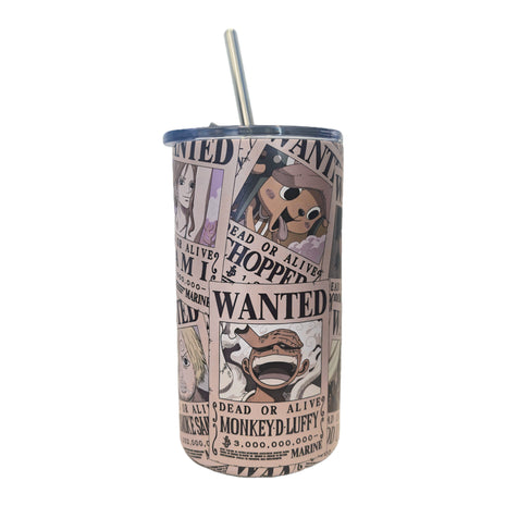 One Piece Collection Straw Steel Bottle 550mL