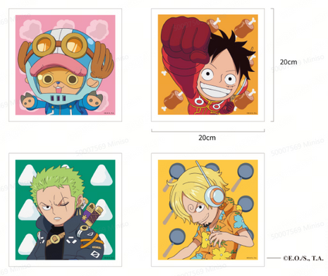 One Piece Collection Numbered Oil Painting (4 Assorted Models)