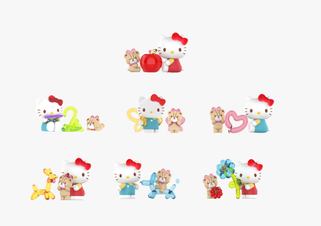 Hello Kitty Balloon Celebration Collection Surprise Box Figure