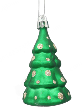 Christmas Wish Collection Figure Plastic Green Christmas Tree Pendant
