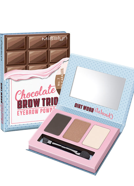 Misslyn CHOCOLATE BROW TRIO EYEBROW POWDER 3g , 7 SALTED CARAMEL