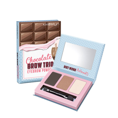 Misslyn CHOCOLATE BROW TRIO EYEBROW POWDER 3g , 7 SALTED CARAMEL