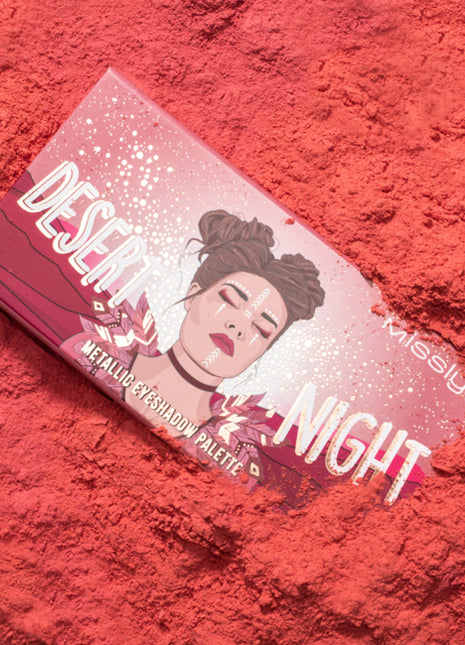 Misslyn DESERT NIGHT METALLIC EYESHADOW PALETTE 12*0.7g , 2 FLAMING EYES