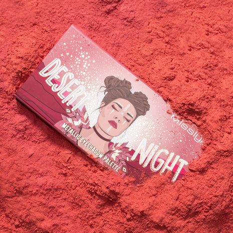 Misslyn DESERT NIGHT METALLIC EYESHADOW PALETTE 12*0.7g , 2 FLAMING EYES