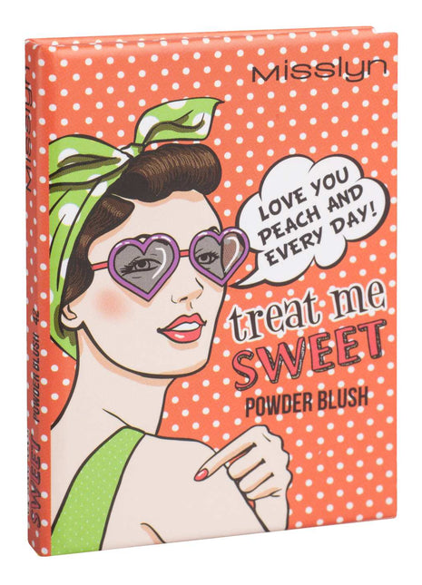 Misslyn treat me SWEET POWDER BLUSH 6g , 42 LOVE YOU PEACH AND EVERY DAY!