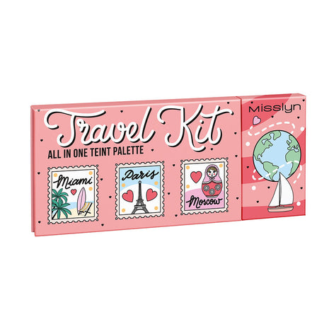 Misslyn TRAVEL KIT ALL IN ONE TEINT PALETTE 4*4g , 1 GLOBETROTTER