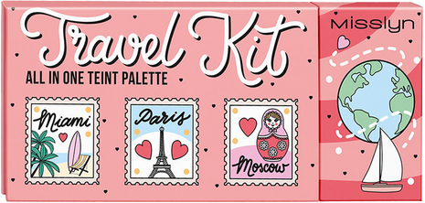 Misslyn TRAVEL KIT ALL IN ONE TEINT PALETTE 4*4g , 1 GLOBETROTTER