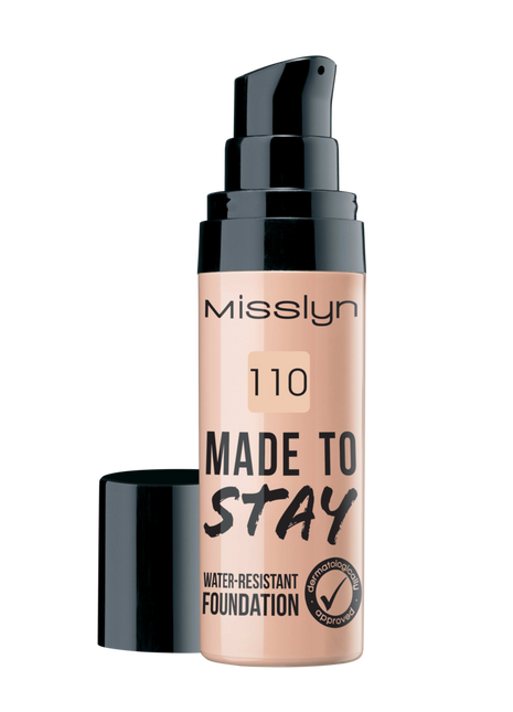 Misslyn MADE TO STAY FOUNDATION WATER-RESISTANT FOUNDATION 30ml , 110 light rosy nude