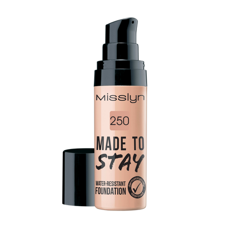 Misslyn MADE TO STAY FOUNDATION WATER-RESISTANT FOUNDATION 30ml , 250 true beige