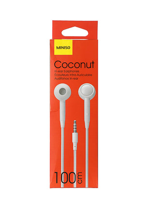 Fruit Series Coconut Headphones(WHite)