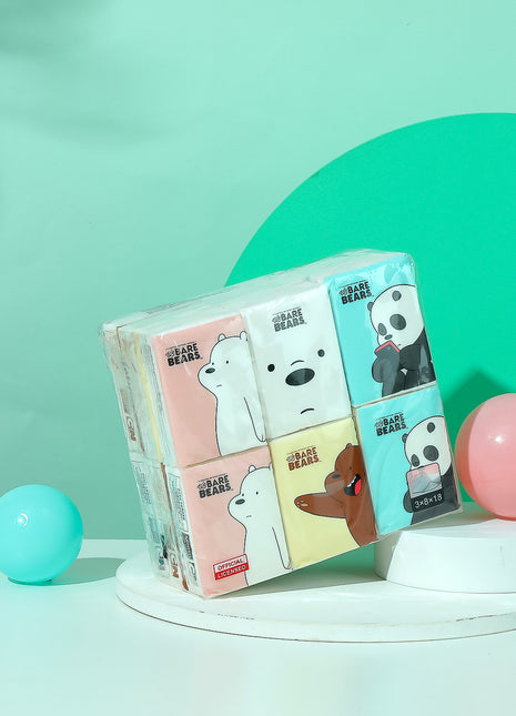 We Bare Bears Simple Tissues (18 Packs)