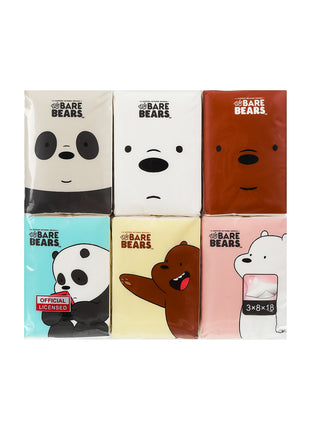 We Bare Bears Simple Tissues (18 Packs)