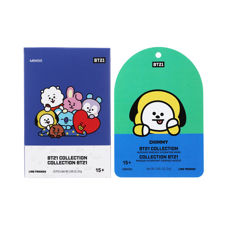 BT21 COLLECTION ESSENCE HYDRATING MASK(AVOCADO)