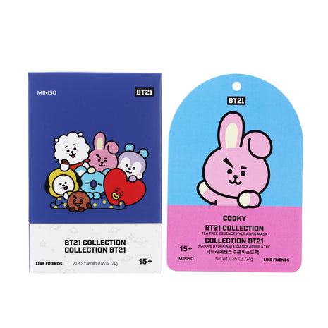 BT21 COLLECTION ESSENCE HYDRATING MASK(TEA TREE)