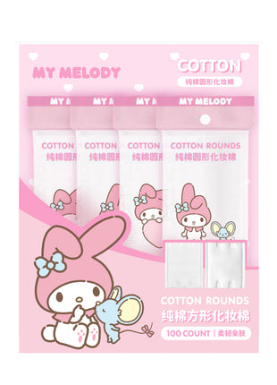 My Melody Square Cotton Pads (100 Count)